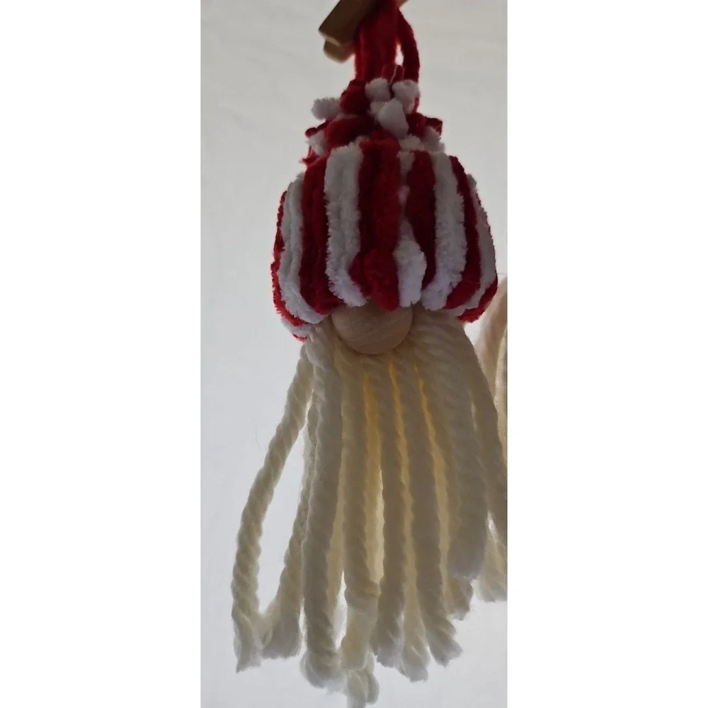 Home Made 4 Santa's And 1 Mrs. Clause Ornaments